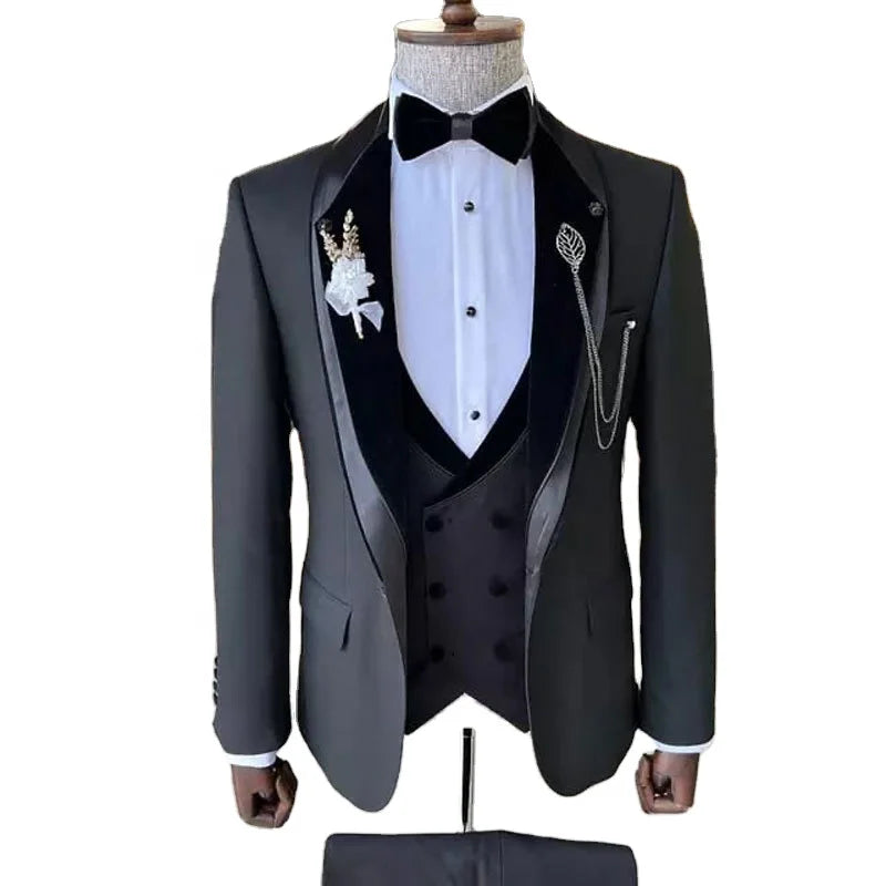 Latest Style Gentle Men Suits Groom Suits for Wedding Party Wear 2024
