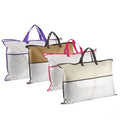 Transparent Plastic Fabric Storage Bag Zipper Eco-Friendly Dustproof Classic Foldable Packaging for Bedding Sets Blanket Living