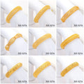 JXX Fashion Jewelry 24k Dubai Gold Bangles Women Gold Bracelets European Girls Bride Hollowed-out Geometric Bangle Women Wedding
