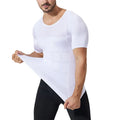 NEW Breathable Men Slimming Body Shaper Shirts Spandex Men's Compression Shirt