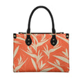 Popular Fashion Bird Flower Ladies Pu Twill Handbag Custom Printing on Demand Exquisite Waterproof Ladies Handbag Shopping Bag
