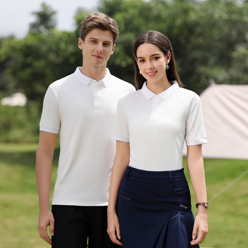 Wholesale Classic Men's and Women's Polo Shirts Quick Drying Business Workwear That Is Easy to Care for in Summer Polo Shirts