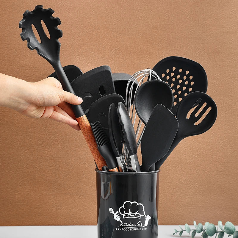 Silicone Non-stick Cooking Utensils Set Kitchen Utensil Set 13pcs