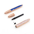 Convenient Canned Liquid Eyeliner Packaging OEM Custom Crystal Boat Shaped Plastic Eyeliner Moon Makeup Eye Liner. Tube Pen