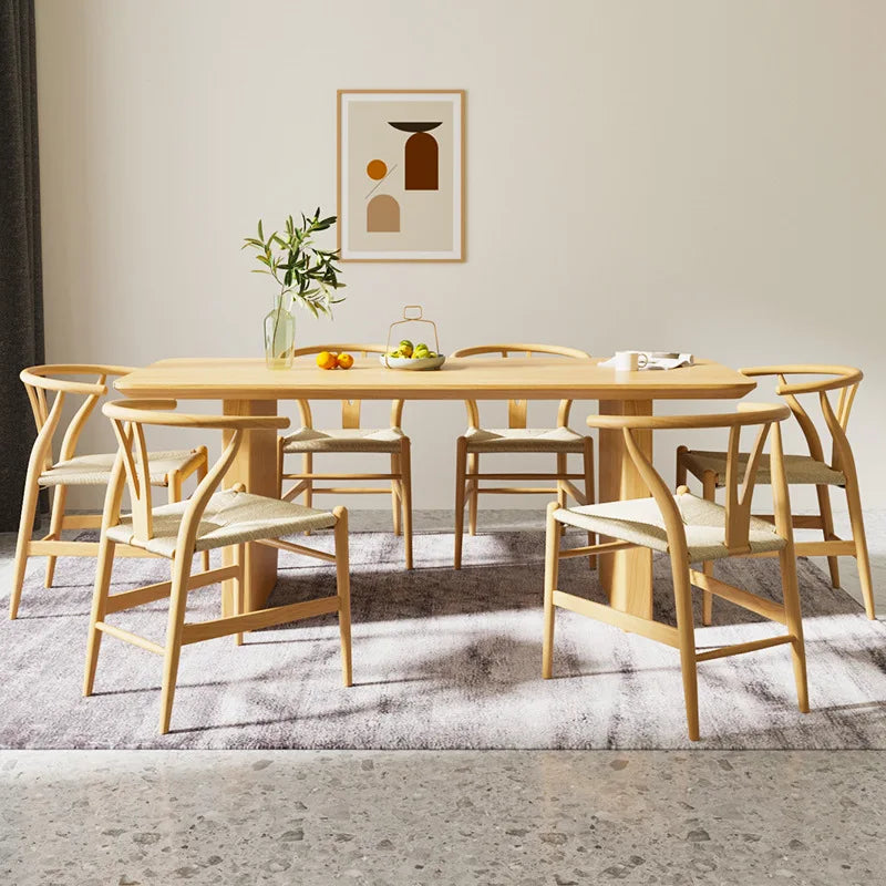 Luxury 4-Seat Dining Room Furniture with Modern Wood Legs New Product-Traditional Style Dining Table