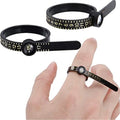 Plastic UK US EU JP KR Size Loop Hand Measure Circle Finger Metal Ruler Ring Jewelry Circle Gauge Tool With Mirror