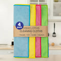 Microfiber Dish Towel Green Multi-Functional Household Cleaning Rag for Kitchen Use Made of Polyester