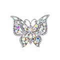 New Butterfly Brooches Rhinestone Bling DIY Diamond Corsages Pin for Women Clothing Gift Accessory