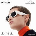 2026 New Custom Logo Retro Rectangle Plastic UV400 Unisex Fashion Ivision Brand Lens Wholesale Hexagon Sunglasses Men Women MegaBDM