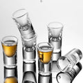 2022 Novelty Design 10ml 35ml Mini Shot Glass Home Coffee Espresso Shot Glass Barware Whiskey Shot Glass Cups