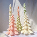 Christmas Home Decor DIY Candles Silicone Mold Dinner Wax Silicone Candle Mould Christmas Tree Candle Molds