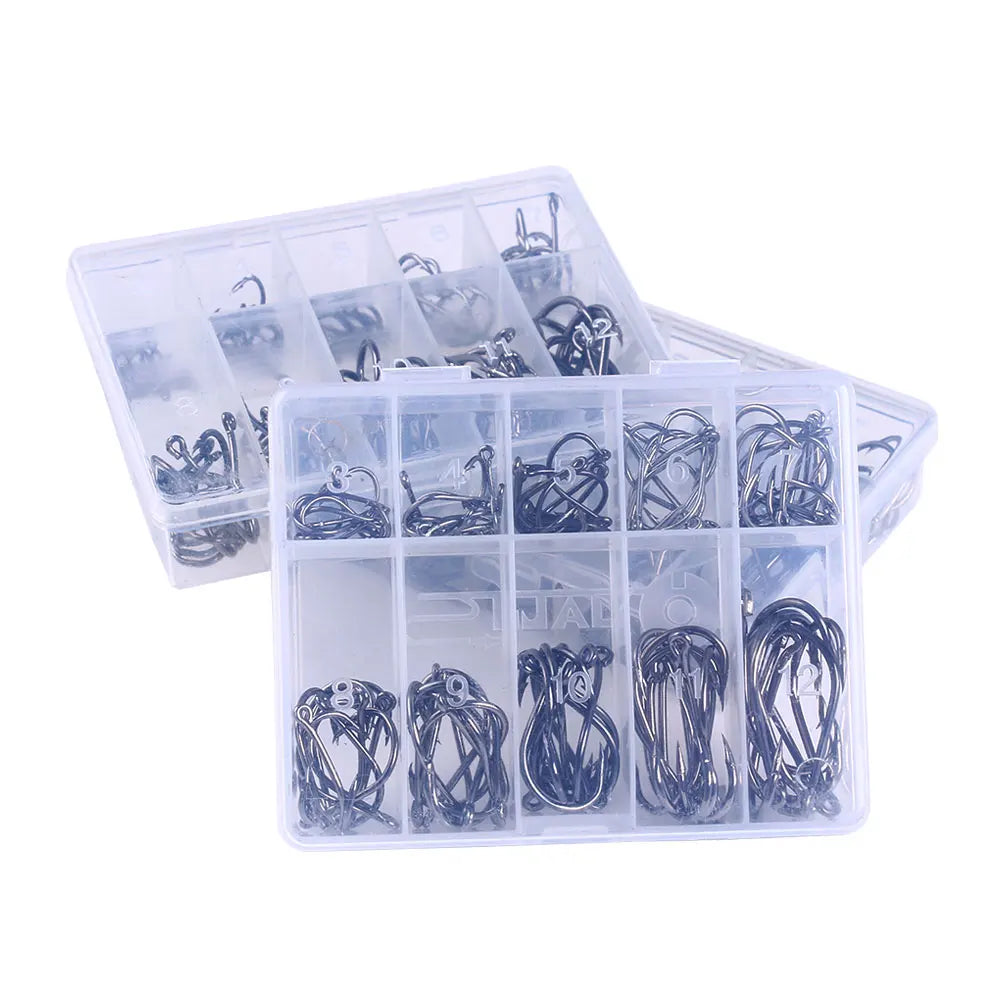 Wholesale New Fishing Hook High Carbon Steel Hook 3-14# Black Gold Hooks