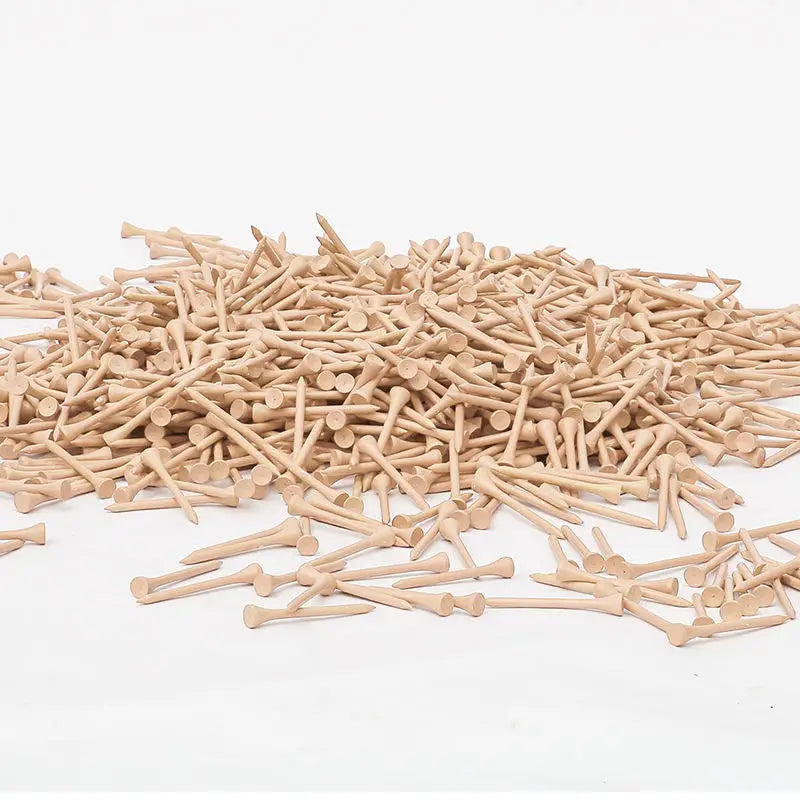 Wholesale Custom Logo Bamboo Golf Tees 35/42/54/70/83mm Sizes Eco-Friendly Durable Golf Ball Holder Tee Set