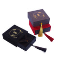 Chinese Style Jewelry Drawer Slide Packaging Boxes with Velvet Pouch Vintage Elegant Jewellery Box with Tassel