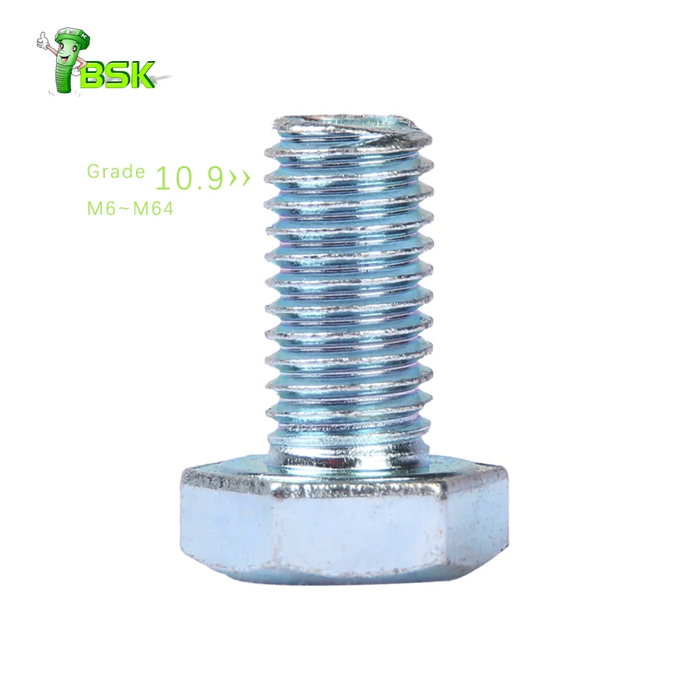 Grade 8.8 10.9 12.9 ASTM A325 High Strength Hot Dip Galvanized Hex Bolt and Nuts