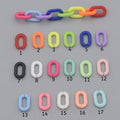 Hot Selling Plastic Acrylic U Shape Single Link Chain 10*15mm