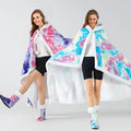 Wearable Winter Blanket Double Layer Extra Soft Super Warm Shawl Women Plush Throw Blanket