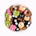 Resin Simulation Big Eyes Resin Charms for Slime Filler Cream Phone Case DIY Decoration Accessories