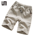 Liu Ming New Style 2025 Fashion Summer Men Casual Beach Pants Running Cotton Linen Shorts