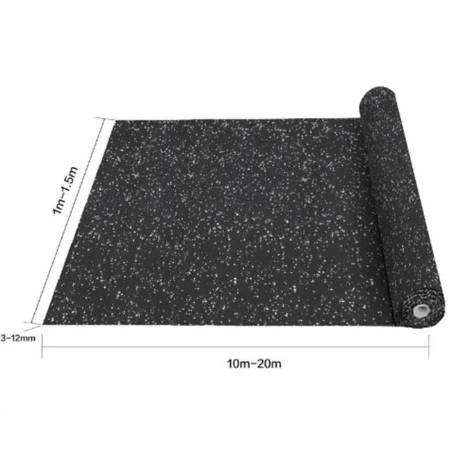 Gym Vibration Damper Plate Sound Damping Gym Rubber Floor Mat MegaBDM