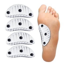 Arch Support Gel Pads With Magnetic High Arch Cushions Adhesive Flat Foot Insert for Men Women - for Shoes Sandals Flip Flops