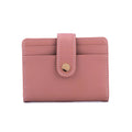 Original Handmade Custom Logo Printing Luxury Business RFID Blocking PU Leather Bifold Credit Card Holder ID Card Case Button