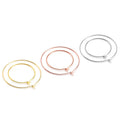 DIY Ear Wine Glass Stainless Steel Hoop Earring Wires Findings Beading Hoop Rings for Women Earrings Making