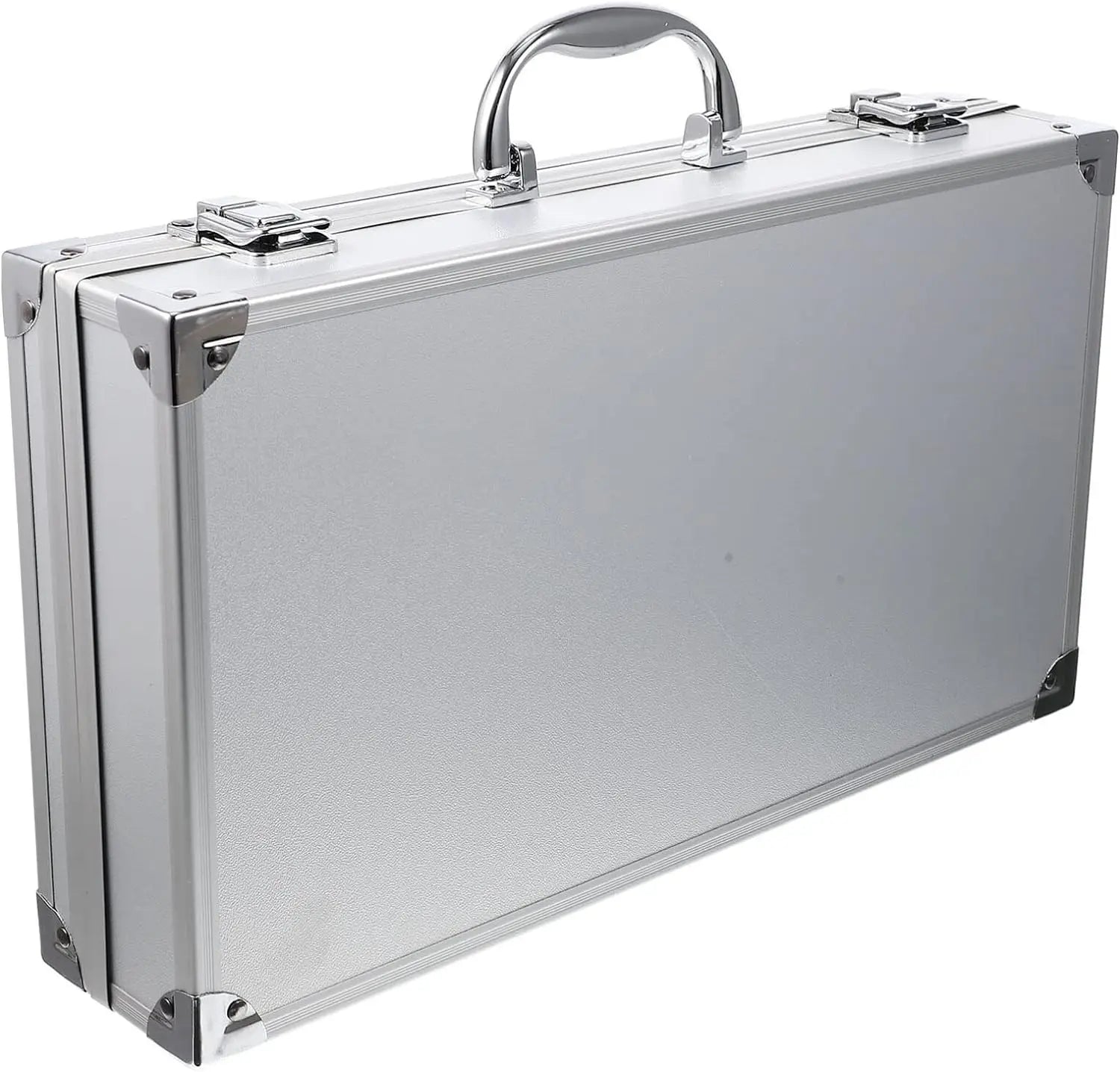 Aluminum Case  14inch Lock Metal Briefcase with Ripple Foam Hard Aluminum Carrying Case