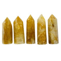 Wholesale Natural Yellow Fire Quartz Points Crystals Healing Hematoid Quartz Tower