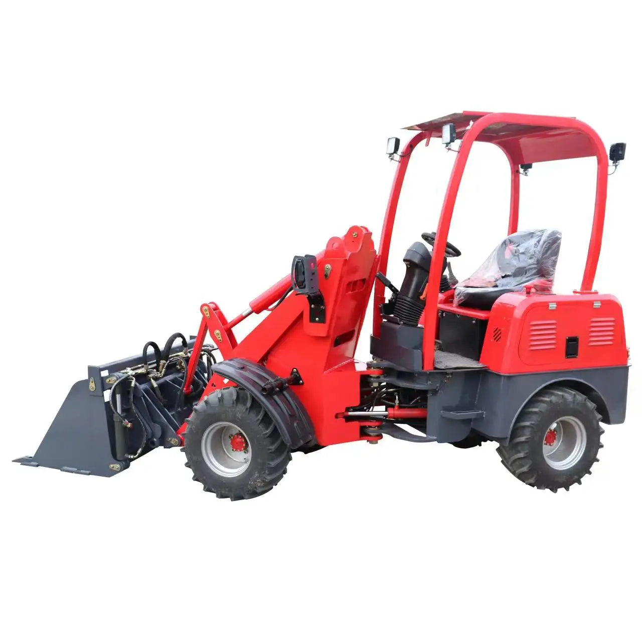 Multifunctional 4 Wheel Drive Loader Small Electric Wheel Loader with Cheap Price