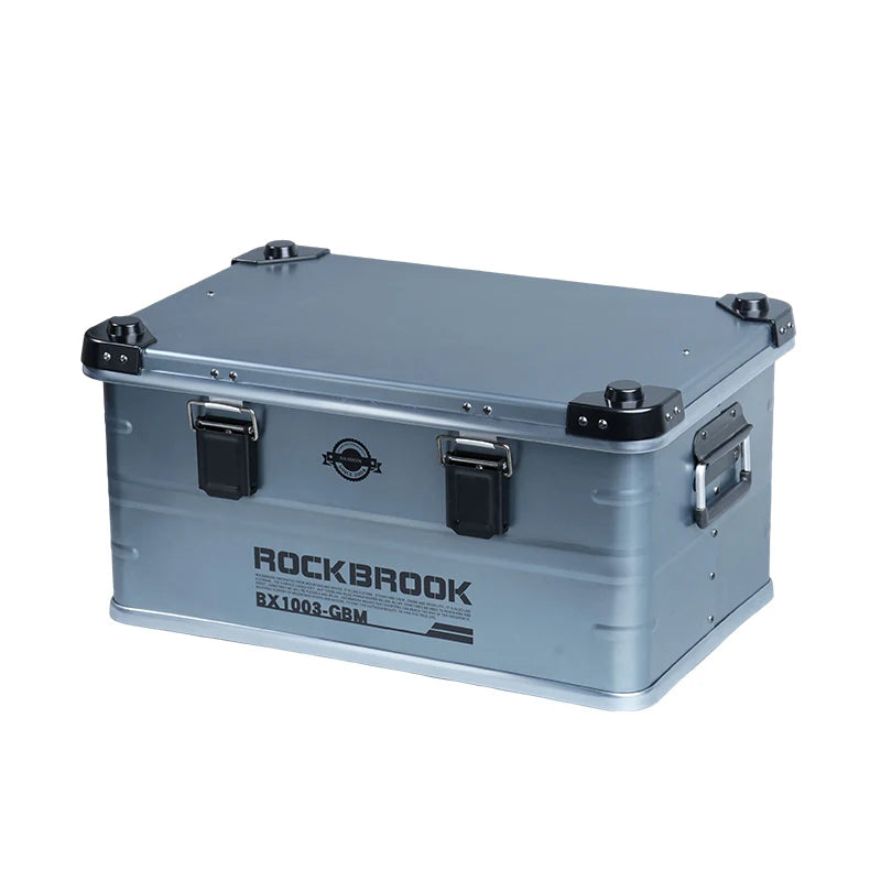 N16 50L Aluminium Bus Box Large Metal Storage Container for Rockbrook for Garage Kitchen Camping Storage