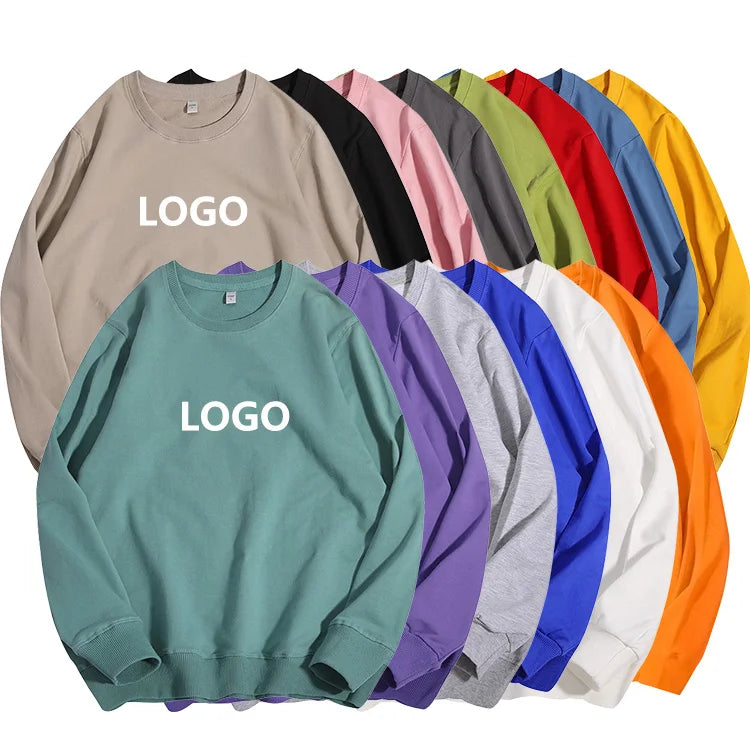 Wholesale Custom Blank Oversized Unisex Pullover Crewneck French Terry Sweat Shirts Sweatshirts for Men