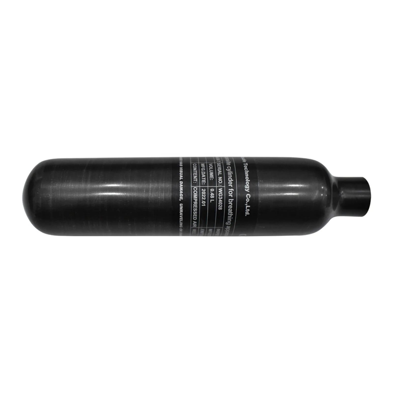 TUXING CE Manufacturer Direct Sale 480cc 0.48L Carbon Fiber 4500psi/300bar/30mpa Paintball Snorkeling PCP Gas Cylinder Air Tank