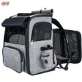 Stock Storage Pet Carrier Backpack Mesh Breathable with Transparent Windowfor Small Dogcat Expandable Travel Bag