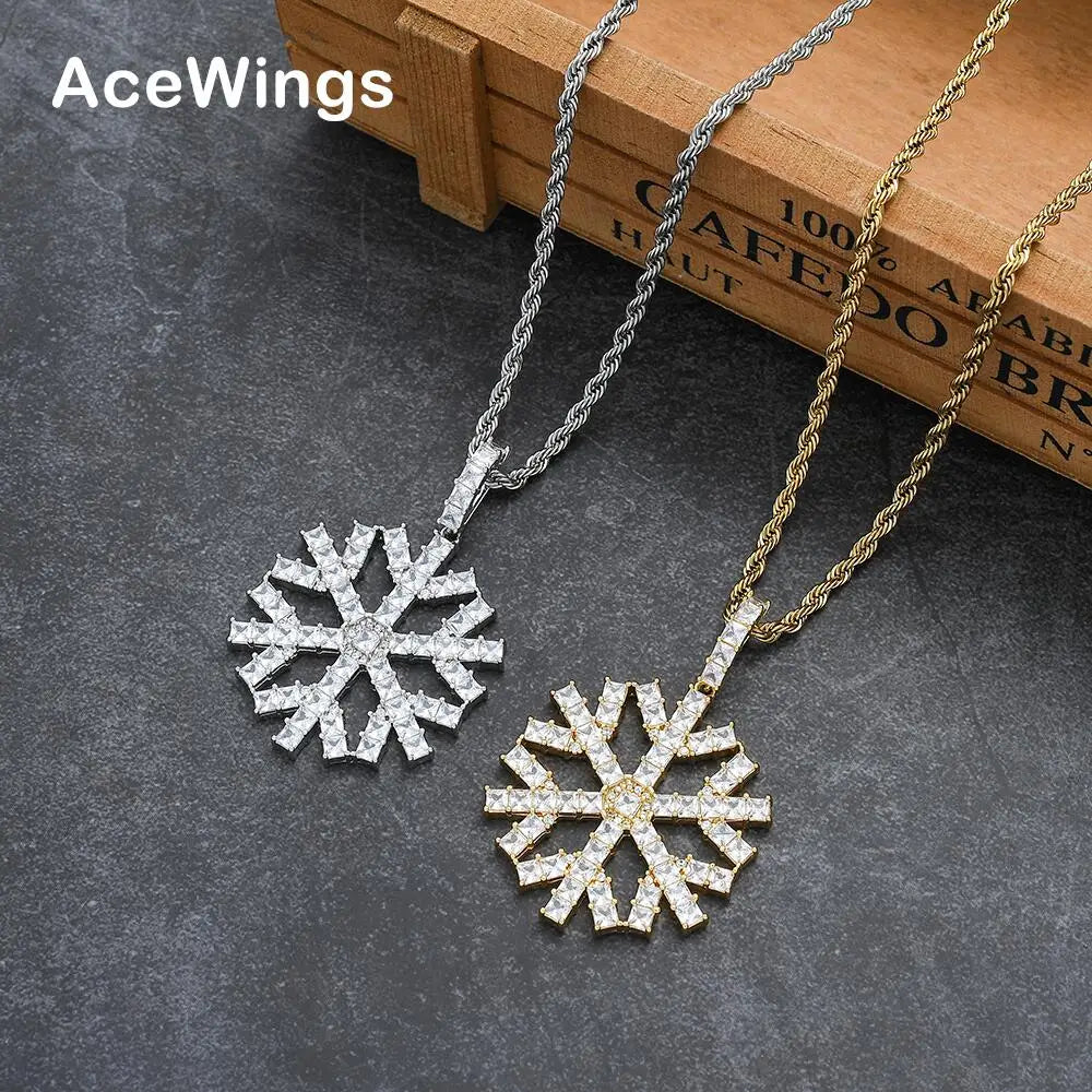 CN342  Brass Setting CZ  Pendants Hip Hop Necklace Bling Bling Jewelry