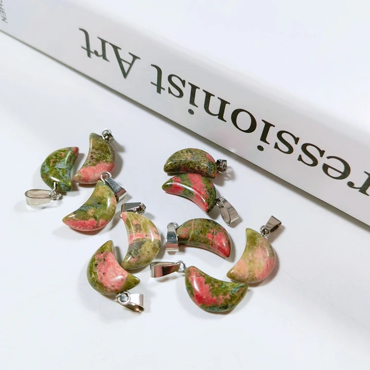 Huiying Charms unakite moon pendant necklace hot design Jewelry