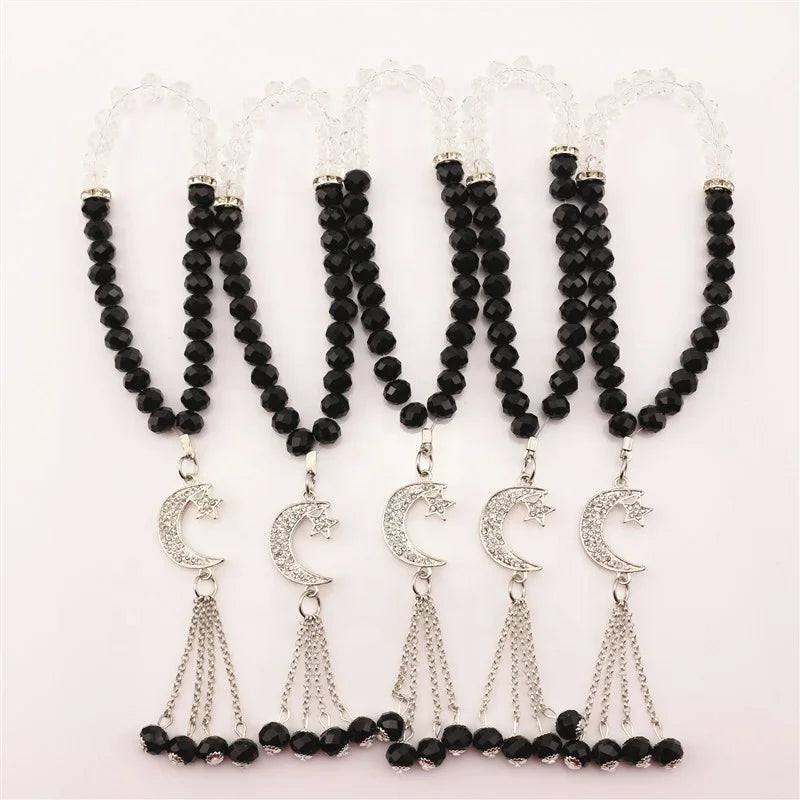 Islamic Rosary Prayer Beads Muslim Bracelets Crystal Jewelry 33 Beads Bracelet Rosary Crystal Beads