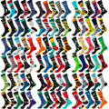 Custom Men's Dress Socks Boys' Happy Cartoon 10 Pairs Colorful Christmas Gift Dozen Fashionable 10 Pairs