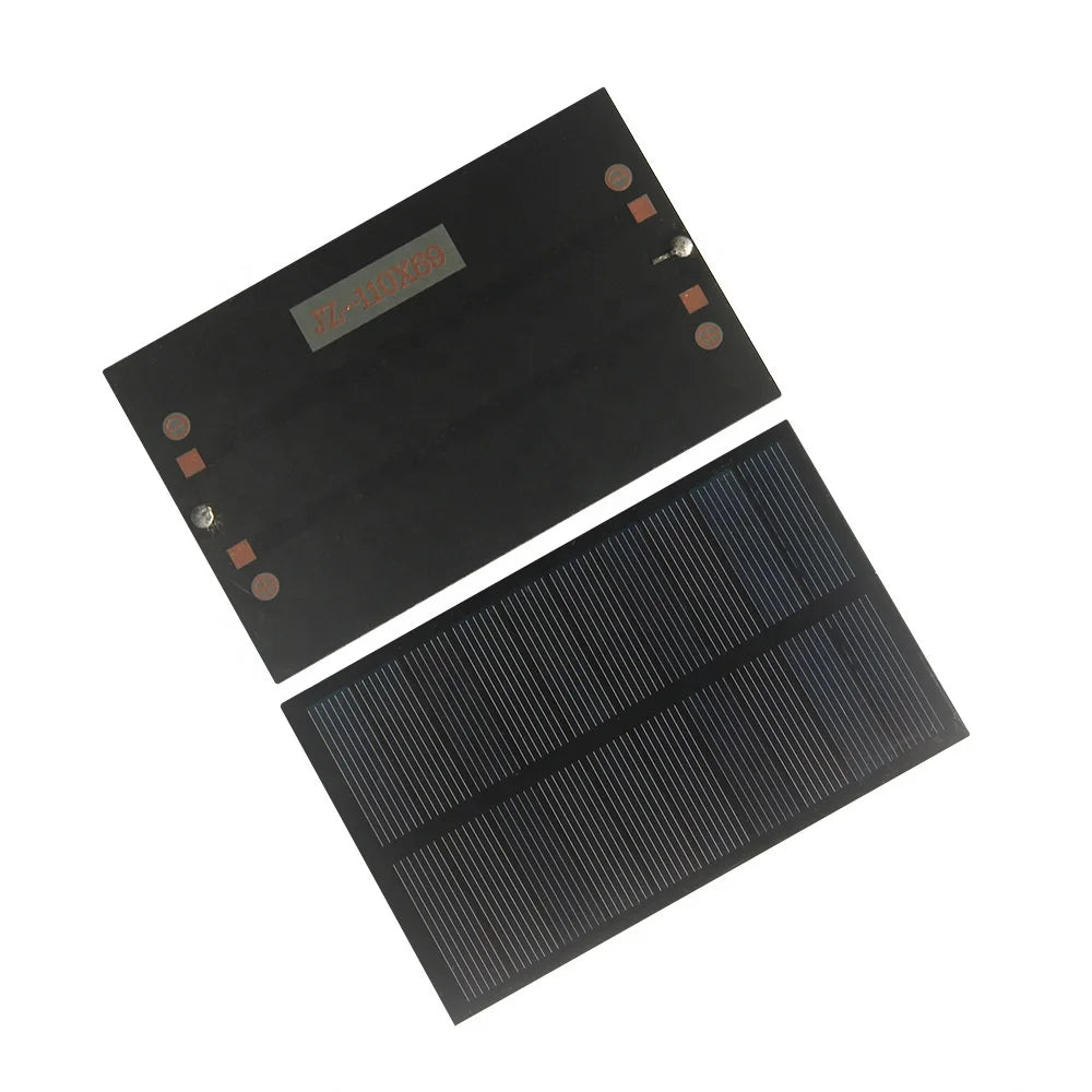 BUHESHUI Polycrystalline  Solar Cell  Module  1.2W 5V  Solar Panel Charger for 3.7V Battery 110*69MM