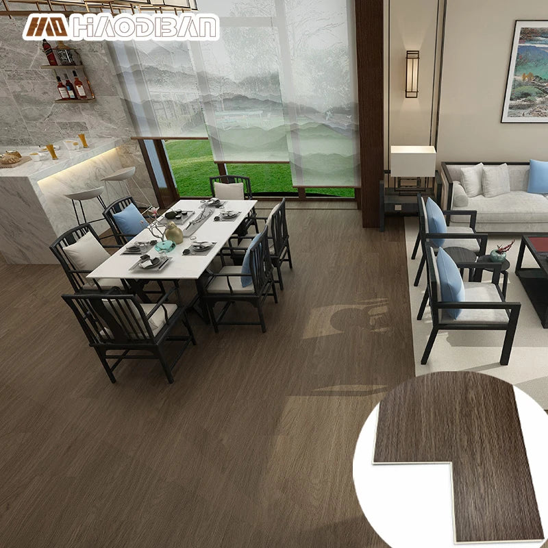 Waterproof Commercial 22 Mil 5mm 4mm Click Luxury SPC PVC Flooring Plank Anti-Slip Graphic Design for Hotel Indoor Use