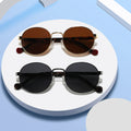 New Arrivals Women Round Acetate Sunglasses Luxury UV400 Polarized Men Gafas Sun Shades Fashion Metal Frames Shades Custom Logo