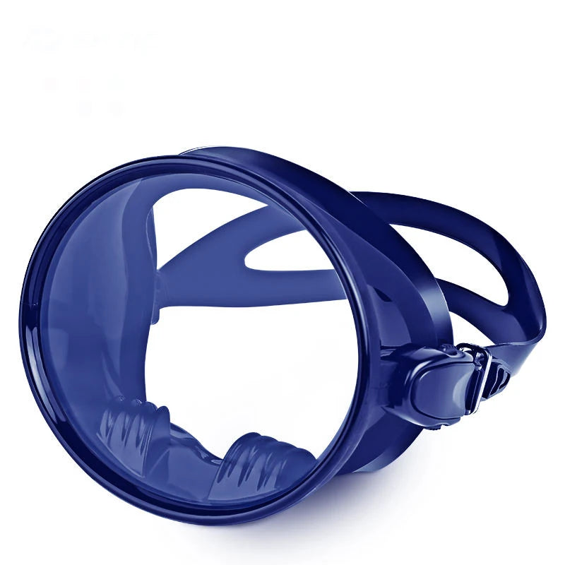 Factory Supply Classic Single Lens Snorkel Mask Frameless Wide View Silicone Oval Diving Mask for Freediving Swimming