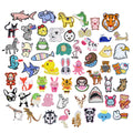 Lovely Cute Cartoon Various Shaped Felt Fabric Iron on Embroidered Animals Patches for Kids Garment Bags