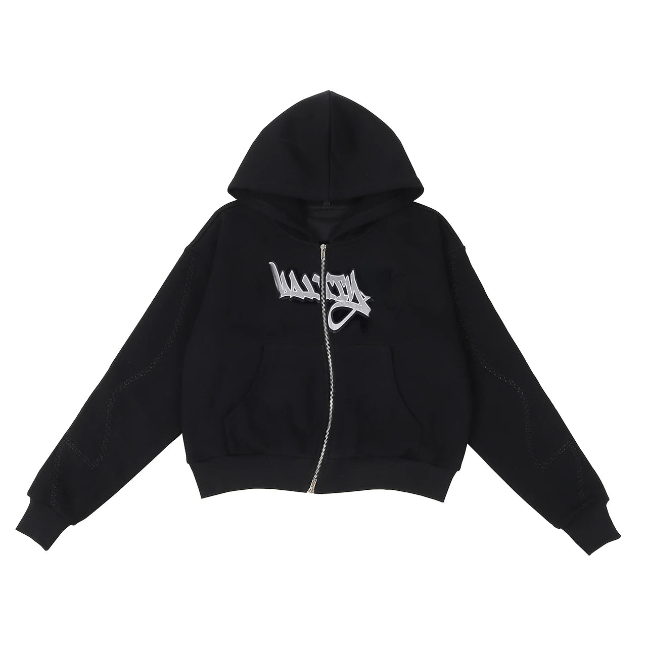 Wholesale Custom French Terry Unisex Zip-up Hoodie Heavyweight Oversized Sweatshirts Hooded High Quality Cropped French Terry