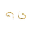 Women's Luxury Fine Stainless Steel Earrings Gold Plated Geometric Pattern Studs Hypoallergenic for Weddings and Parties