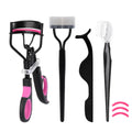 4 in 1 Eyelash Curler Tool Kit Lash Curler With Eyebrow Makeup Brush Refill Silicone Pads Lash Lift