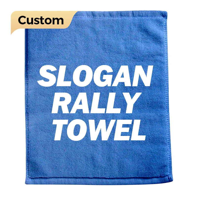 Custom Logo Microfiber Cotton Sport Sweat Towel 100% Printed Rally Towel with Slogan Long Towel with Custom Design
