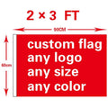 Fast Delivery 100% Polyester 2x3ft 60x90cm Any Design Logo Colors Fan Sport Banner Custom Flag
