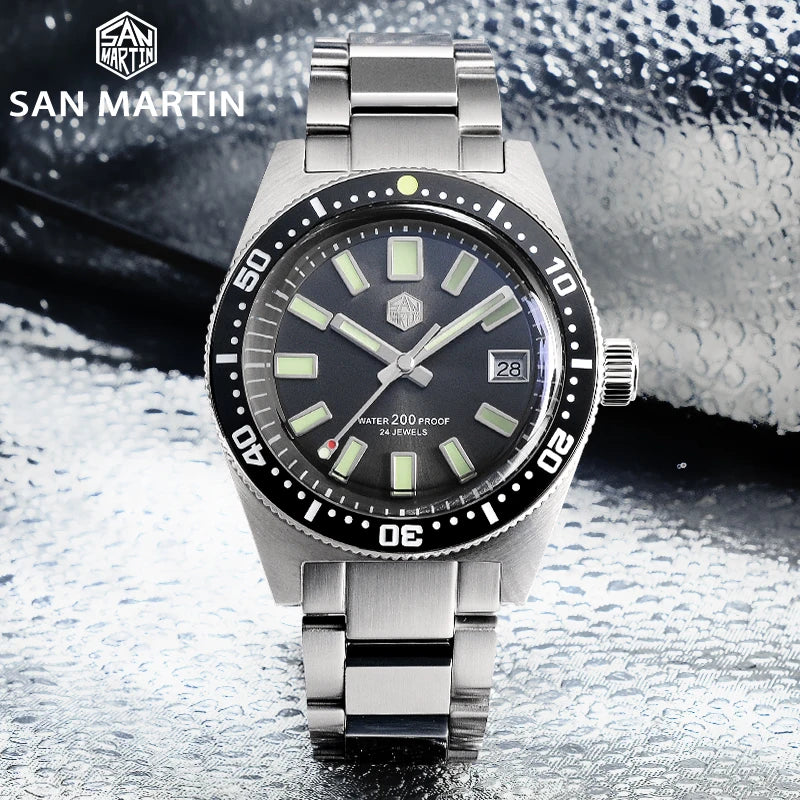 Rts Stock Drop Ship Factory Price 200m Dome Sapphire Classical 62mas Mechanical Automatic Nh35 Luminous Diver Watch Men for Sale