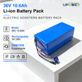 ULi 36V 10.6Ah Li-ion Battery Pack 18650 21700 Cells Rechargeable Replacement for Self-Balancing Electric Scooters Hoverboards MegaBDM